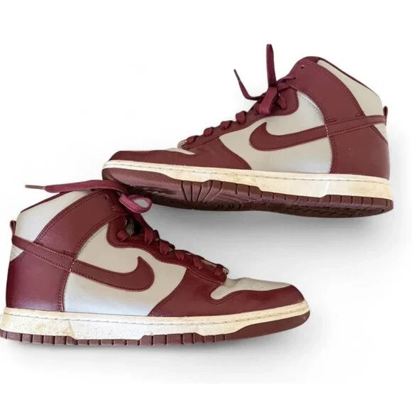 NIKE DUNK HI HIGH RETRO DARK BEETROOT RED/GREY M SZ 11 [DD1399-600]